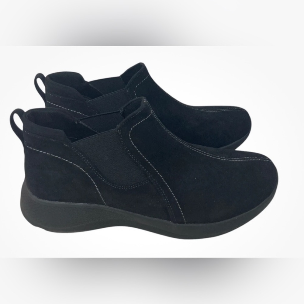 Earth Origins Dayana Women's Black Slip-On Shoes Booties Size 12 NWOB